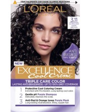 L'Oréal Еxcellence Боя за коса, 3.11 Ultra Ash Dark Brown -1