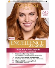 L'Oréal Еxcellence Боя за коса, 7.43 Copper Blonde