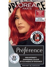 L'Oréal Préférence Боя за коса Vivid Colors, 8.624 Bright Red -1