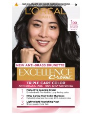 L'Oréal Еxcellence Боя за коса, 100 Natural Darkest Black