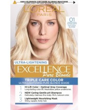 L'Oréal Еxcellence Боя за коса, 01 Ultra-Light Natural Blonde -1