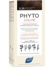 Phyto Phytocolor Боя за коса Châtain Clair Chocolate, 5.35 -1