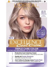 L'Oréal Еxcellence Боя за коса, 8.11 Ultra Ash Light Blonde -1