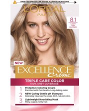 L'Oréal Еxcellence Боя за коса, 8.1 Light Ash Blonde