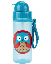 Бутилка със сламка Skip Hop Zоо - Owl, 385 ml -1