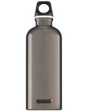 Бутилка за вода Sigg Traveller – Smoked pearl, сива, 0.6 L -1