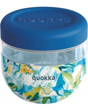 Буркан за храна Quokka Bubble - Blue Peonies, 770 ml