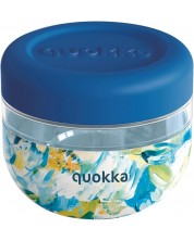 Буркан за храна Quokka Bubble - Blue Peonies, 500 ml -1