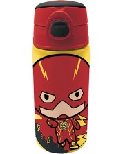 Бутилка за вода Graffiti Flash - Със сламка, 500 ml -1