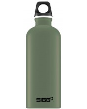 Бутилка за вода Sigg Traveller – Leaf green, зелена, 0.6 L -1