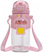 Бутилка за вода Kstationery Pop Up - Bunny, 600 ml