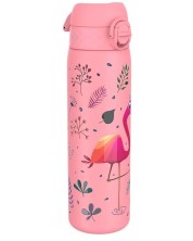 Бутилка за вода Ion8 Print - 600 ml, Flamingo -1