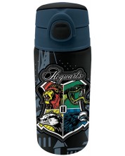 Бутилка за вода Graffiti Harry Potter - Hogwarts, със сламка, 500 ml