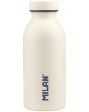 Бутилка за вода Milan 1918 - 354 ml, бяла -1