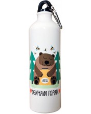 Бутилка Таралеж Art & Design - Обичам гората, мече, 750 ml