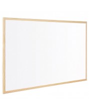Бяла дъска Bi-Office - 90 х 60 cm, дървена рамка