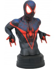 Статуетка бюст Diamond Select Marvel: Spider-Man - Miles Morales, 18 cm