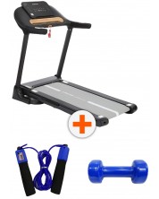 Бягаща пътека Life Gym - Elevation Pro Treadmill + Въже за скачане Active Gym + Винилова гира Active Gym 2 x 1.5 kg