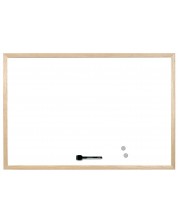 Бяла дъска с дървена рамка Top Office - 30 x 40 cm