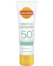 Carroten Слънцезащитен крем за лице Sensitive, SPF 50+, 50 ml