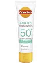 Carroten Слънцезащитен крем за лице Sensitive, SPF50+, 50 ml