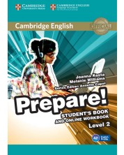 Cambridge English Prepare! Level 2 Student's Book and Online Workbook / Английски език - ниво 2: Учебник с онлайн тетрадка -1