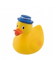Играчка за баня Canpol - Пате, със синя шапка -1