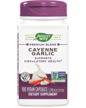 Cayenne Garlic, 100 капсули, Nature's Way -1