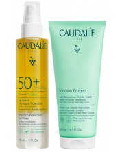Caudalie Vinosun Protect Комплект - Мляко за след слънце и Слънцезащитна вода, SPF50+, 200 + 150 ml