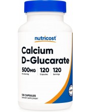 Calcium D-Glucarate, 120 капсули, Nutricost -1