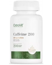 Caffeine, 200 mg, 200 таблетки, OstroVit
