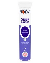 Calcium + Magnesium, 20 ефервесцентни таблетки, Biofar -1