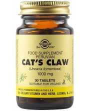 Cat's Claw, 1000 mg, 30 таблетки, Solgar
