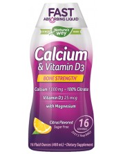 Calcium & Vitamin D3, Цитрус, 480 ml, Nature's Way -1