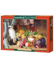 Пъзел Castorland от 3000 части - Картина с плодове и папагал -1