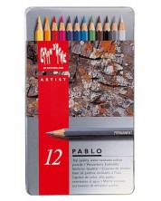 Цветни акварелни моливи Caran d'Ache Pablo – 12 цвята