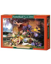 Пъзел Castorland от 2000 части - Цветя и птици -1
