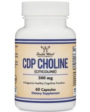 CDP Choline, 300 mg, 60 капсули, Double Wood