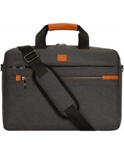 Чанта за лаптоп Xmart - XB1803BG, 15.6'', сива/оранжева