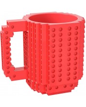 Чаша с Lego блокчета Think Geek -Червена, 350 ml