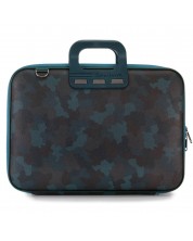 Чанта за лаптоп Bombata - Camo, 15.6'', синя -1