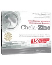 Chela Zinc, 15 mg, 30 капсули, Olimp -1