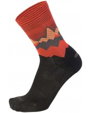 Чорапи Mico - Light Weight Extra Dry Hike , черни/оранжеви -1