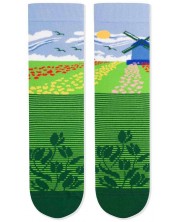 Чорапи Pirin Hill - Arty Socks Tulips and Mills, размер 39-42, зелени -1