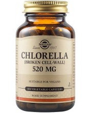 Chlorella, 520 mg, 100 растителни капсули, Solgar -1