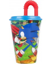 Чаша със сламка Stor Sonic - 430 ml