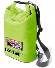 Водоустойчива чанта Cellularline - Voyager Extreme, 15 l, зелена -1
