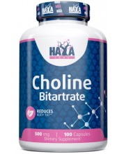 Choline Bitartrate, 500 mg, 100 капсули, Haya Labs -1