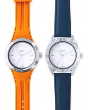 Часовник Bill's Watches Twist - Orange & Navy Blue -1
