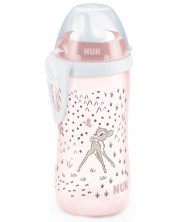 Чаша с твърд накрайник NUK - Kiddy Cup, 300 ml, Bambi -1